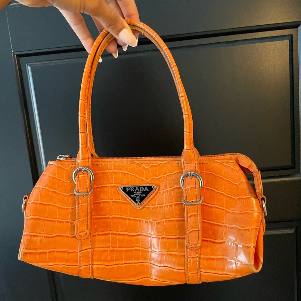 Mini croc handbag